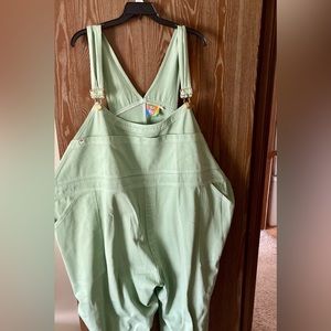 Unisex Big Bud Press Overalls in Mint Green 6XL